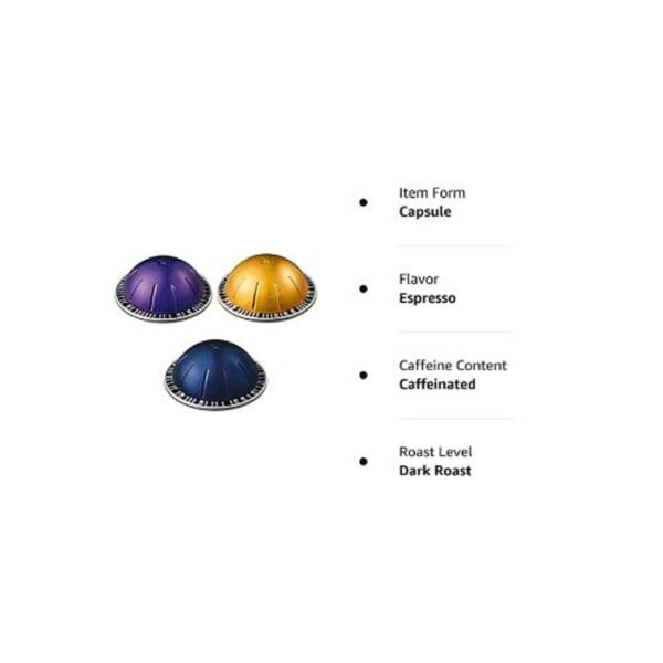 European Version Nespresso VertuoLine Espresso (1.35 ounce) Variety: Altissio, Diavolitto, Voltesso, 30 Count - Image 2