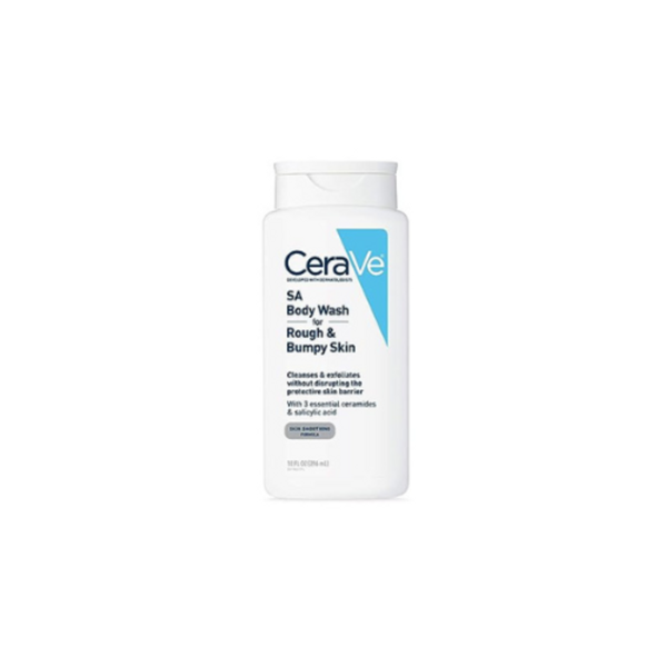 CeraVe Body Wash with Salicylic Acid | Fragrance Free Body Wash to Exfoliate Rough and Bumpy Skin | Allergy Tested | 10 Ounce